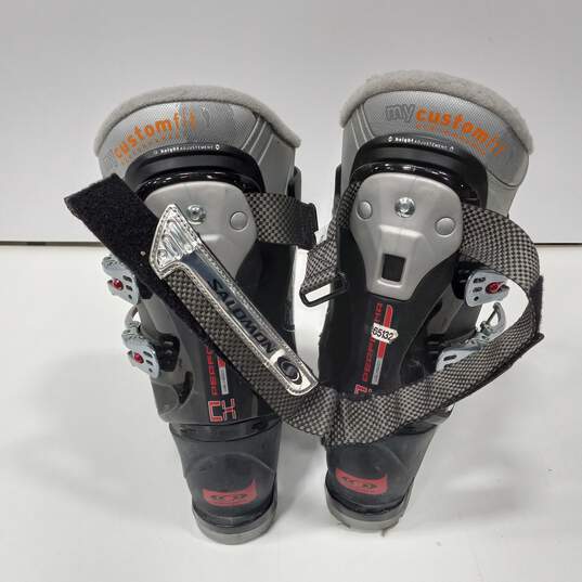 Salomon Black & Gray Ski Boots Size Mondopoint 27 image number 4