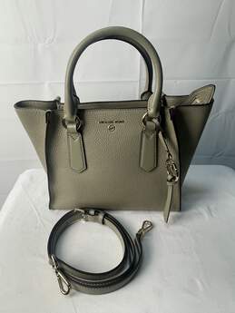 Certified Authentic Michael Kors Moss Green Satchel Handbag w/Crossbody Strap