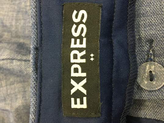 Express Women Blue Dress Pants 2R NWT image number 3