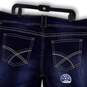 NWT Womens Blue Denim Stretch Pockets Rolled Cuff Bermuda Shorts Size 18 image number 4