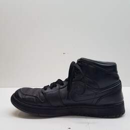 Nike Air Jordan 1 Retro Mid Black Sneakers 554724-021 Size 9 alternative image