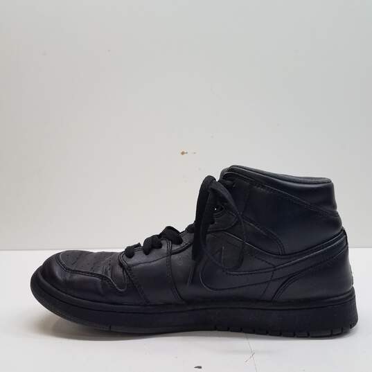 Nike Air Jordan 1 Retro Mid Black Sneakers 554724-021 Size 9 image number 2