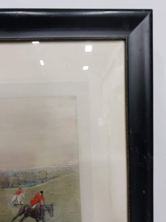 'The South Berks Hunt' Framed & Signed Cecil Aldin Painting Print image number 3
