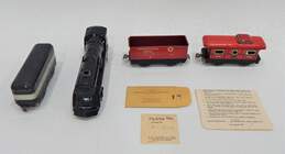 Vintage Marx Tin Litho Train Set W/ Locomotive & Key