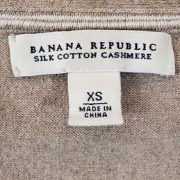 Banana Republic Women Taupe Cashmere Sweater Sz XS alternative image