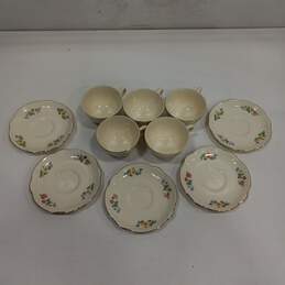 Set of Homer Laughlin Virginia Rose Cups/Saucers