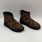 UGG Womens Brown Black Leopard Print Classic Mini Slip-On Winter Boots Size 8 image number 2