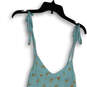 NWT Womens Blue Floral Spaghetti Strap Pullover Mini Dress Size Small image number 3