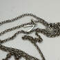 Designer Stella & Dot 925 Sterling Silver Link Chain Pendant Necklace image number 2