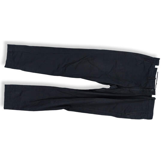 Mens Gray Flat Front Regular Fit Pockets Straight Leg Dress Pants Size 32 image number 1