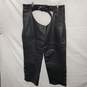Xelement Black Leather Zip Leg Riding Chaps Size 4XL(46) image number 1