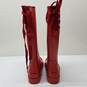 Women's COACH Signature Rain Boots Red Size 7 FG1876 image number 3