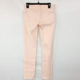 7 For All Mankind Women Pink Jeans Sz 25 alternative image