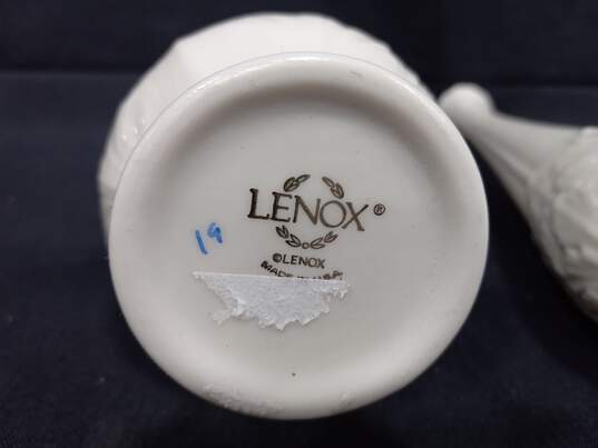 Bundle of 4 Assorted Lenox Ivory Porcelain Vases & Decorative Bowls IOB image number 5
