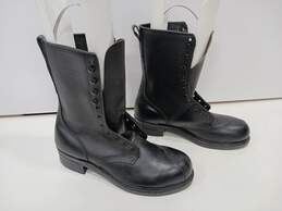 4 Linesman Black Leather Boots Size 11 alternative image