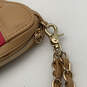 Womens Tan Red Leather Glitter Pizza Slice Zip Fashionable Wristlet Wallet image number 5