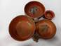 Bundle of Clay Pottery 3 Bowls 4 Cups image number 3