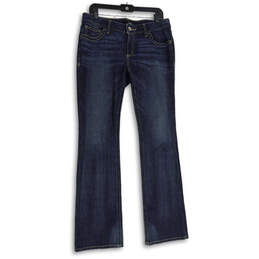 NWT Womens Blue Denim Medium Wash 5-Pocket Design Bootcut Jeans Size 10/30