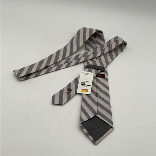 NWT Mens Multicolor Striped Adjustable Four-In-Hand Pointed Neck Tie image number 2