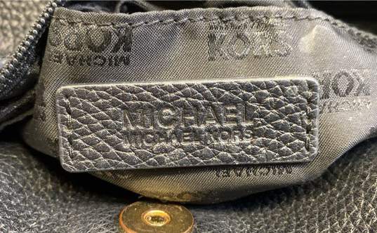 Michael Kors Hamilton Black Leather Shoulder Satchel Bag image number 5