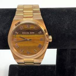 Designer Michael Kors MK-5895 Gold Tone Stainless Steel Analog Quartz Wristwatch