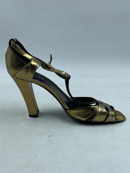 Authentic Celine Gold Heel W 8