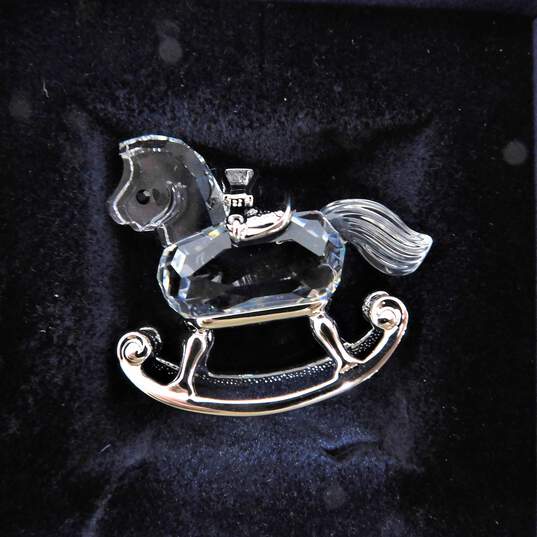 Swarovski Crystal Rocking Horse Silver image number 3
