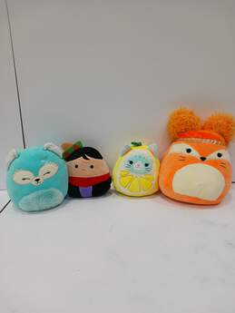 Lot of Four Assorted Squishmallows Plush Toys