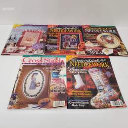 Vintage Cross Stitch Magazine Lot x9 #1 alternative image