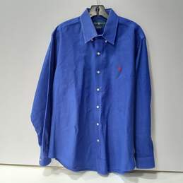 Men’s Ralph Lauren Custom Fit Button-Up Dress Shirt Sz L