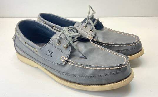 Polo Ralph Lauren Barx Grey Boat Casual Shoes Men's Size 12 image number 4