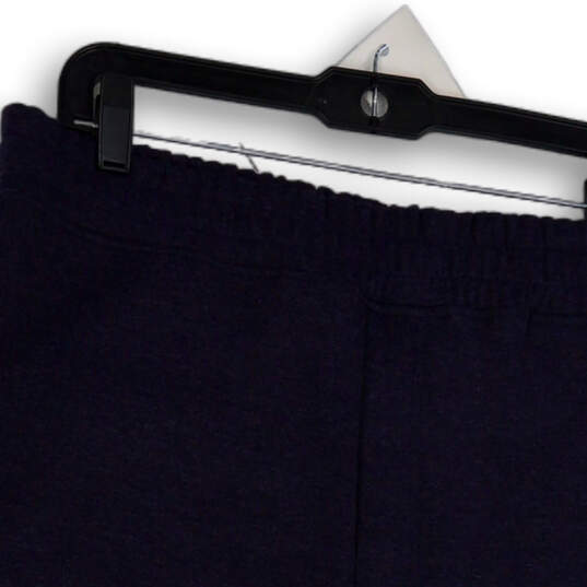 NWT Mens Blue Flat Front Elastic Waist Pull-On Bermuda Shorts Size Large image number 4