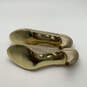 Womens Beige Rhinestone Padded Jamie Peep Toe Kitten Pump Heels Size 8 M image number 5