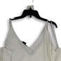 NWT Womens White Pleated Front V-Neck Pullover Tank Top Size XXL image number 4