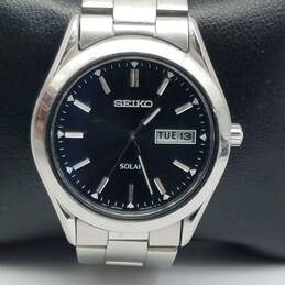 Seiko V158-0AD8 38mm Solar Chrono WR Men's Watch 95g