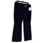NWT Womens Blue Elastic Waist Stretch Pull-On Wide Leg Ankle Pants Size 14 image number 1