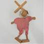 Vintage Lot Wooden Marionette String Puppets Mexico Senorita Clowns Pig image number 7