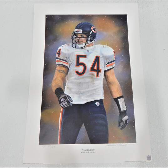 Andrew Goralski Signed And Numbered Print The Soldier  Chicago Bears image number 1