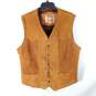 Pioneer Wear Men Brown Leather Vest Sz 42 image number 3