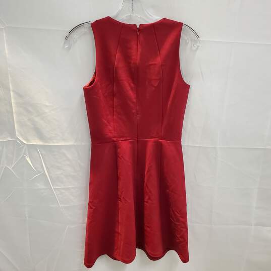 Madewell Red Sleeveless Zip Back Dress Size 00 image number 2