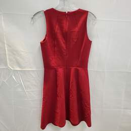 Madewell Red Sleeveless Zip Back Dress Size 00 alternative image