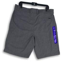 NWT Hang Ten Mens Gray Flat Front Slash Pocket Chino Shorts Size 36 alternative image
