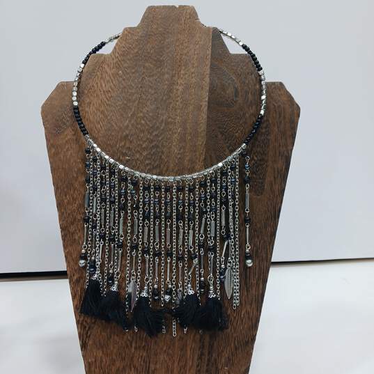 Bundle of Black and Silver Costume Jewelry image number 3