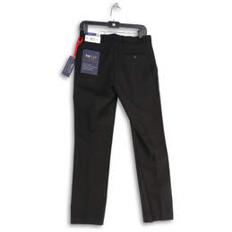 NWT Mens Black THFlex Flat Front Straight Leg Dress Pants Size 30 X 30 alternative image