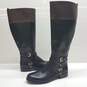 Michael Kors 'Preston' SG19F Black/Brown 17in Knee High Boots Women's Size 8.5 image number 1