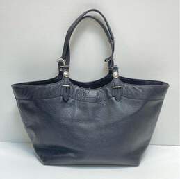 COACH F16174 Black Leather Tote Bag