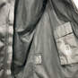 Mens Black Long Sleeve Side Pockets Full-Zip Motorcycle Jacket Size 3XL image number 4