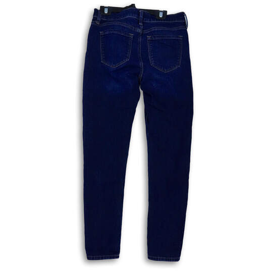 Womens Blue Medium Wash Stretch Pockets Denim Skinny Leg Jeans Size 26 image number 2