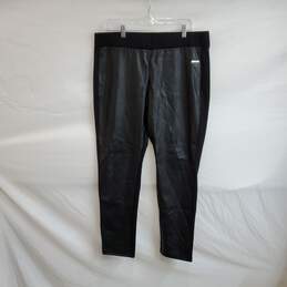 MICHAEL Michael Kors Black Faux Leather Leggings WM Size L