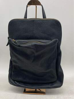 Black Pebble Leather Backpack Purse W/ Gold Hardware - Spacious & Stylish